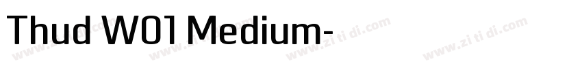 Thud W01 Medium字体转换